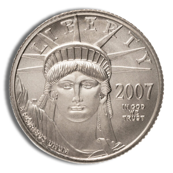 2007-W 1/4 oz Burnished Platinum Eagle $25 (Cap Only)