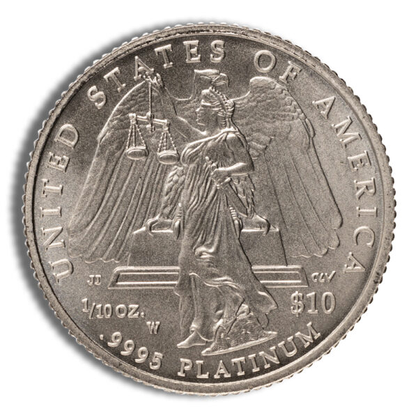 2008-W 1/10 oz Burnished Platinum Eagle $10 (Cap Only) - Image 2