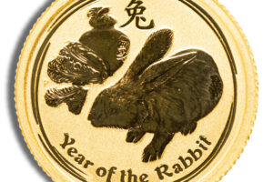 2011 1/20 oz Australia Gold Lunar Rabbit BU - Series II