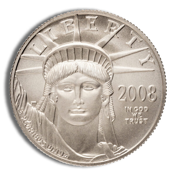 2008-W 1/2 oz Burnished Platinum Eagle $50 (Cap Only)