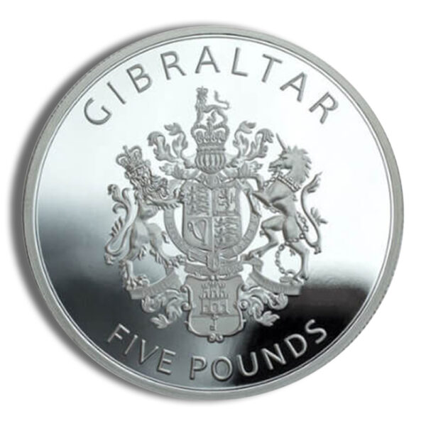 2022 1 oz Gibraltar Platinum Castle - Image 2