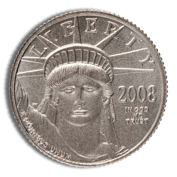 2008-W 1/10 oz Burnished Platinum Eagle $10 (Cap Only)