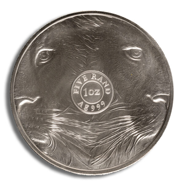 2022 1 oz Silver South Africa Big 5 Lion BU - Image 3