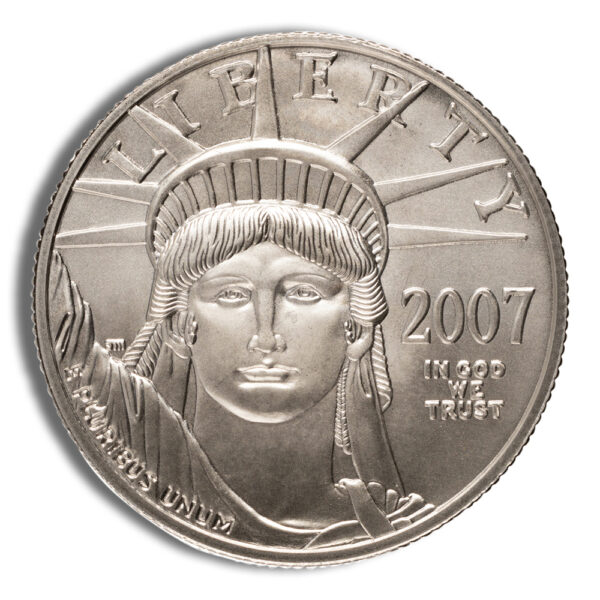 2007-W 1/2 oz Burnished Platinum Eagle $50 (Cap Only)