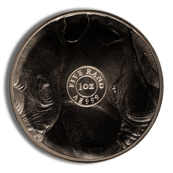 2022 1 oz Silver South Africa Big 5 Rhino BU - Image 3
