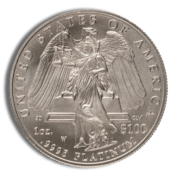 2008-W 1 oz Burnished Platinum Eagle $100 (Cap Only) - Image 2