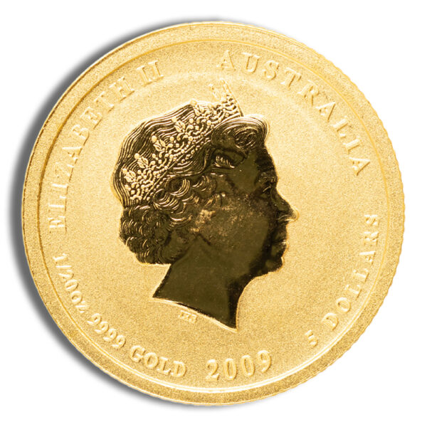 2009 1/20 oz Australia Gold Lunar Ox BU - Series II - Image 2