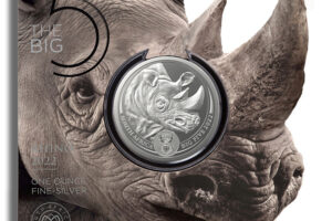 2022 1 oz Silver South Africa Big 5 Rhino BU