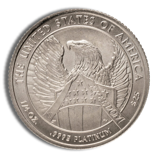 2007-W 1/4 oz Burnished Platinum Eagle $25 (Cap Only) - Image 2