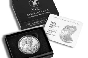 2022-S Proof Silver Eagle with Box & COA