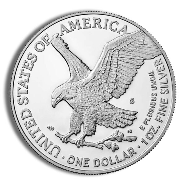 2022-S Proof Silver Eagle with Box & COA - Image 3