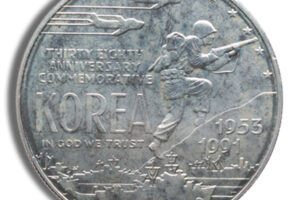 1991-D $1 Korean War Silver Commem - BU