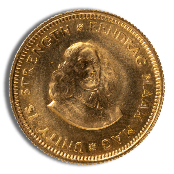 South Africa 1 Rand Gold Coin - Image 2