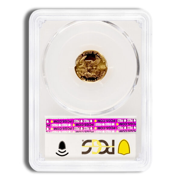1986 1/10 oz Gold Eagle $5 PCGS MS69 - Image 2