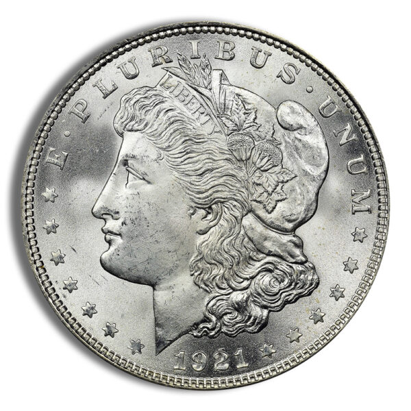1921 Morgan Silver Dollar - F+