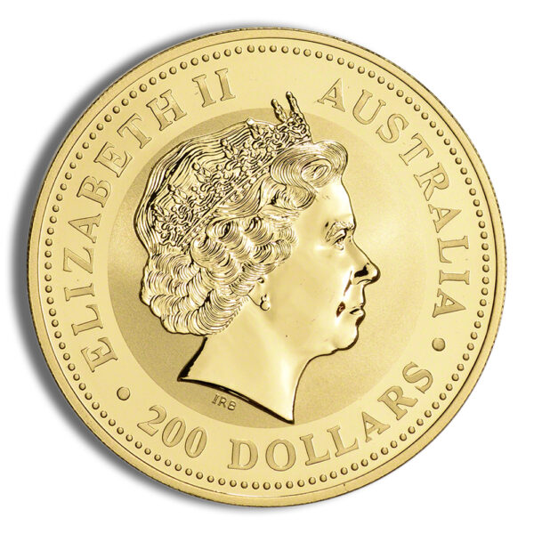 2001 2 oz Australia Gold Lunar Snake BU - Series I - Image 2