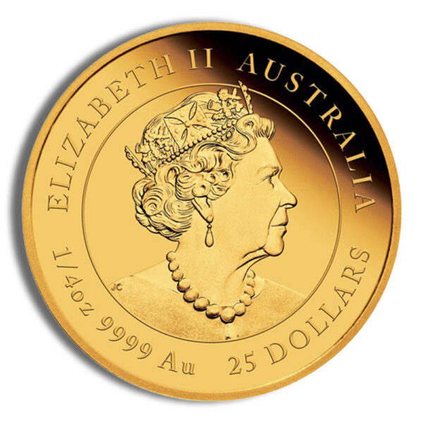 2021 1/4 oz Australia Gold Lunar Ox BU - Series III - Image 2