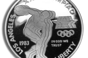 1983-S $1 LA Olympic Silver Commem - BU