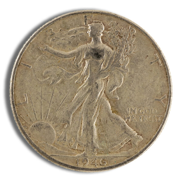 $1 FV 90% Silver Walking Liberty Half Dollars - AU
