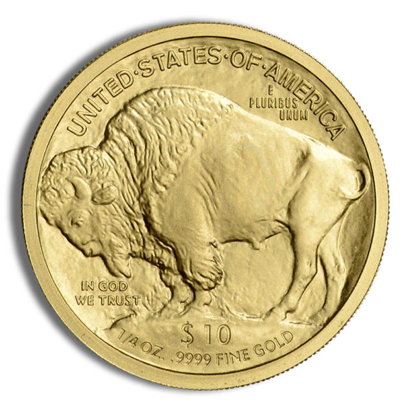 2008-W 1/4 oz Burnished Gold Buffalo (w/Box/COA) - Image 3