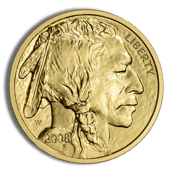 2008-W 1/4 oz Burnished Gold Buffalo (w/Box/COA) - Image 2
