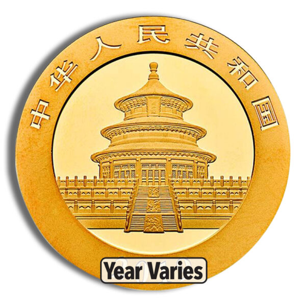 1 gram China Gold Panda - BU - Sealed (Year Varies) - Image 2