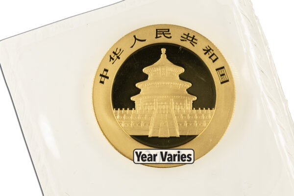 30 gram China Gold Panda - BU - Sealed (Year Varies) - Image 2