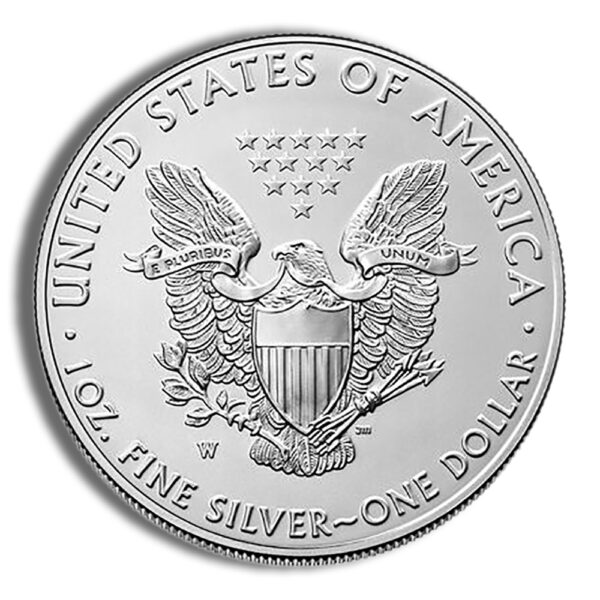 2020-W Burnished Silver Eagle with Box & COA - Image 3