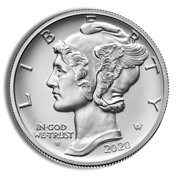2020-W 1 oz Burnished Palladium Eagle (w/Box & COA)