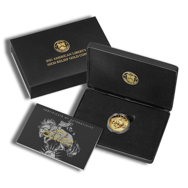 2021-W American Liberty High Relief Gold Coin (w/Box & COA) - Image 3