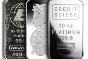 10 oz Platinum Bar - Brand Varies (Carded)