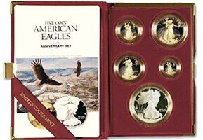 1995-W 10th Anniversary Proof Eagle Set