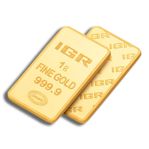 1 gram Gold Bar - IGR Metals (Carded) - Image 2