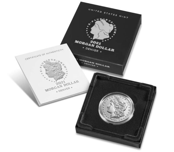 2021-D Morgan Dollar w/Box & COA - Image 3