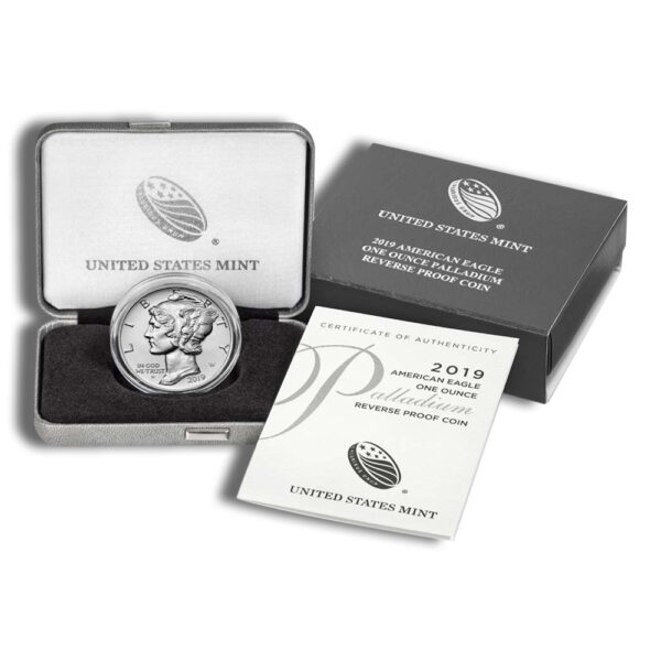 2019-W 1 oz Reverse Proof Palladium Eagle (w/Box & COA) - Image 4