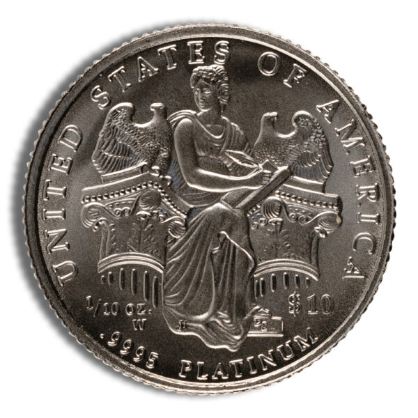 2006-W 1/10 oz Burnished Platinum Eagle $10 (Cap Only) - Image 2