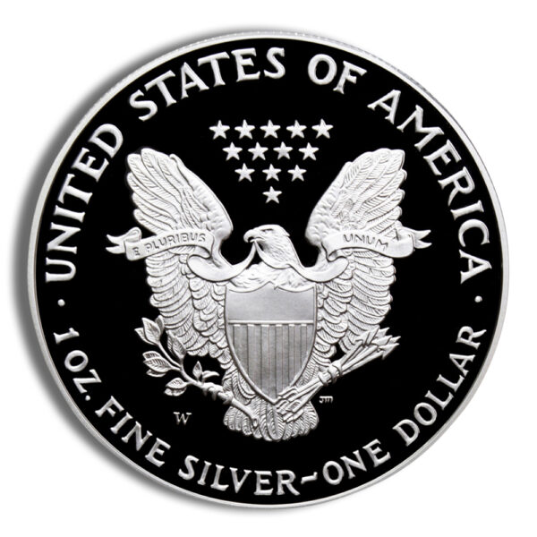 2002-W Proof Silver Eagle with Box & COA - Image 2