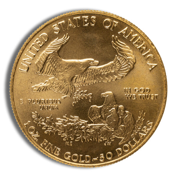 1987 1 oz Gold Eagle - BU (MCMLXXXVII) - Image 2