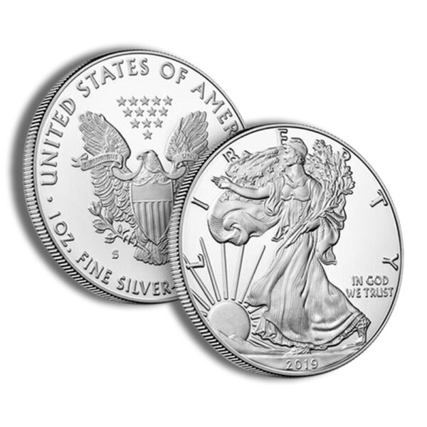 2019-W Proof Silver Eagle with Box & COA - Image 4