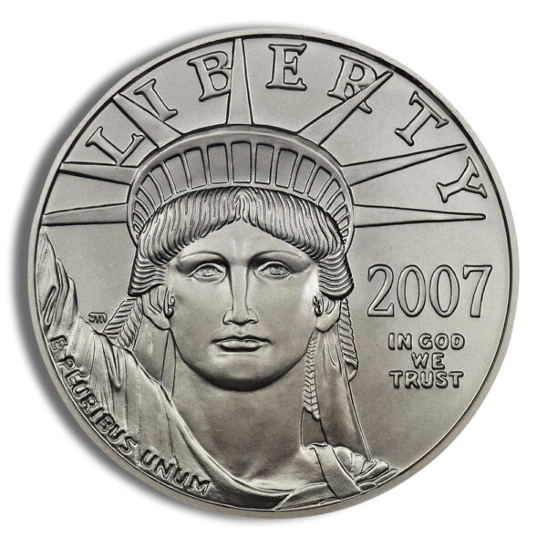 2007-W 1 oz Burnished Platinum Eagle $100 (Cap Only)