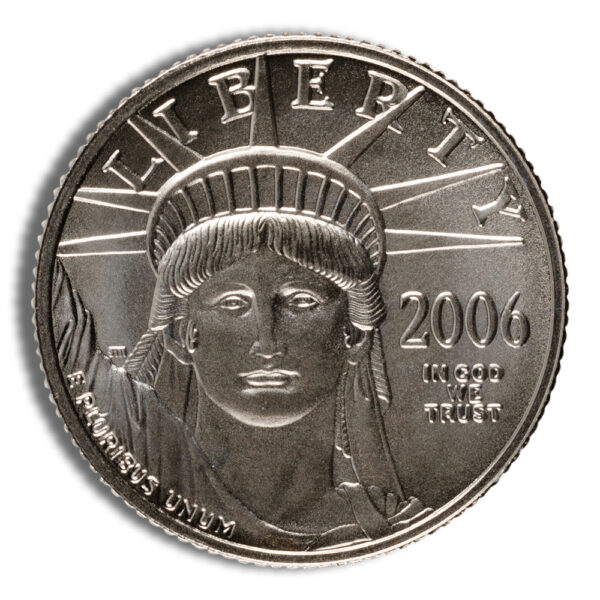 2006-W 1/10 oz Burnished Platinum Eagle $10 (Cap Only)