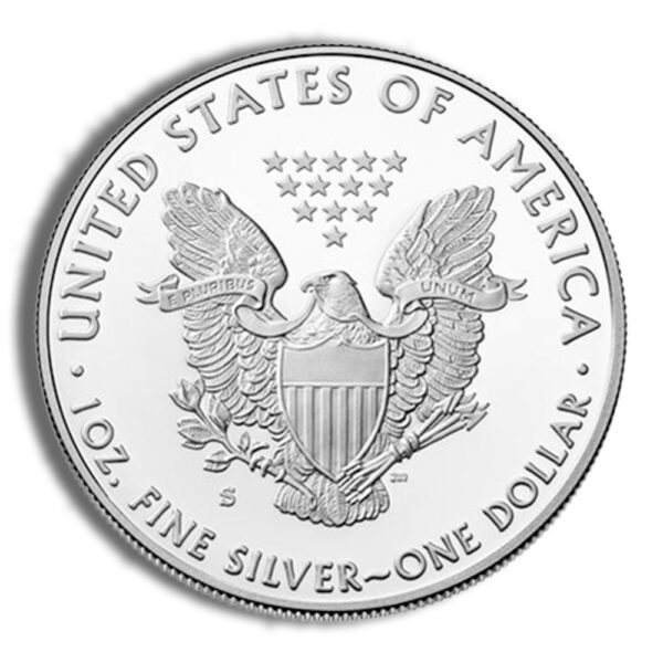 2019-W Proof Silver Eagle with Box & COA - Image 3