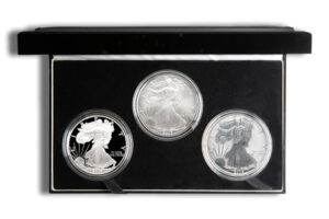 2006 20th Anniversary Silver Eagle Three Coin Set w/ Box & COA