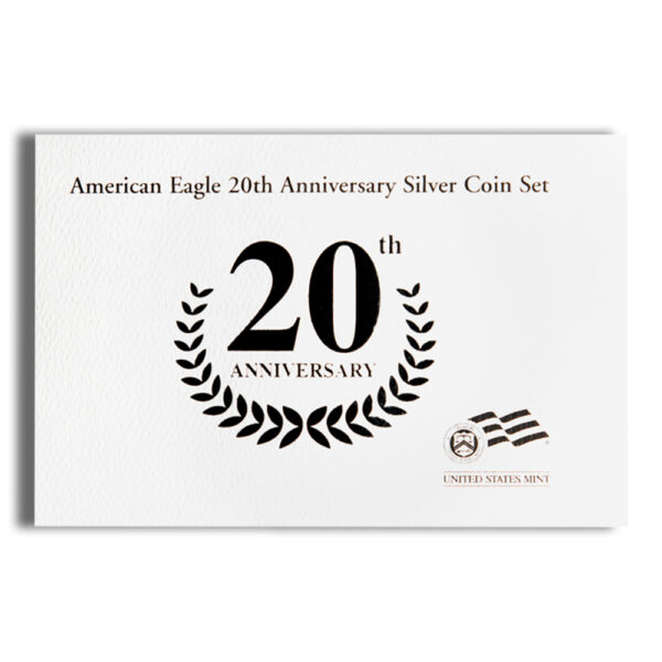 2006 20th Anniversary Silver Eagle Three Coin Set w/ Box & COA - Image 2