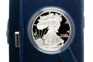 2001-W Proof Silver Eagle with Box & COA