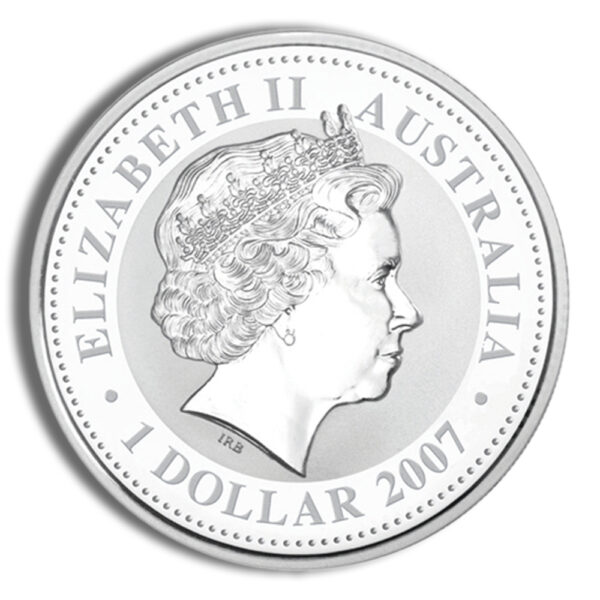 2010 1 oz Australia Silver Lunar Tiger BU - Series I - Image 2