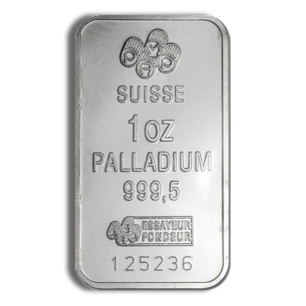 1 oz Palladium Bar - Credit Suisse  (Carded) - Image 2