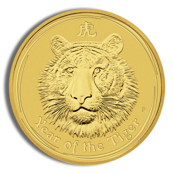 2010 1/2 oz Australia Gold Lunar Tiger BU - Series II