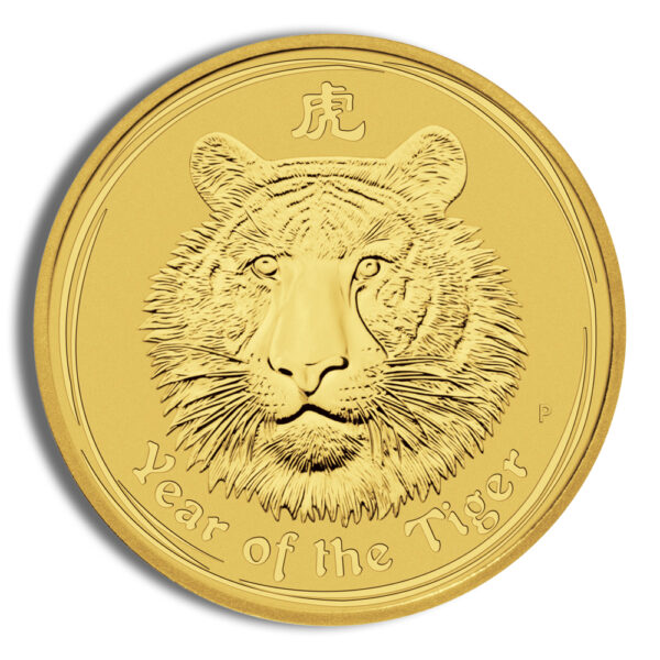 2010 1/2 oz Australia Silver Lunar Tiger BU - Series II