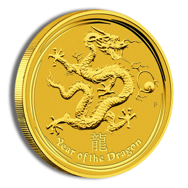 2012 1/2 oz Australia Gold Lunar Dragon BU - Series II - Image 3